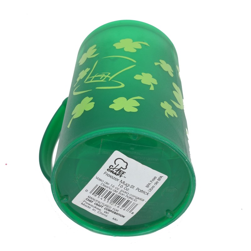 Chef Craft Select St. Patrick's Day Freezer Mug, 16 Ounce