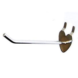 HAND ® 15cm Slatwall Euro Hooks Arm Retail Shop Display - pack of 5 (SRM08 Heart Shape Backplate)
