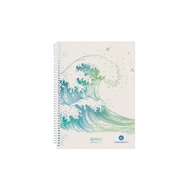 Herlitz Greenline 50033492 Spiral Notepad A5 70 Sheets Squared 80 g/m² White