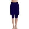 Akaeys Women's Swim Skirt with Attached Capri Leggings Sun Protection
