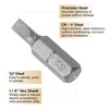 HARFINGTON 5pcs Flat Head Screwdriver Bit 1/4" Hex Shank SL4
