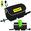 Dog Poop Bag Holder for Leash, 2 Waterproof Zipper Pouches,