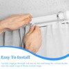 Curtain Rings, 24pcs Metal Curtain Ring with 24pcs Hooks, Drape