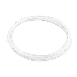 OTOTEC 1Pc 10m 0.7mm Wire Diameter Badminton String Nylon High Flexibility Badmintonsaite Compatible with YONEX BG Exbolt 65 (White)