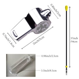 CREATCABIN Football Coach Whistle oud Crisp Sports Whistles Stainless Steel Laser-engraved Outdoor Activities Basketball Referee Emergency with Lanyard Gift for Coach Teacher's Day Birthday 2x0.8 Inch