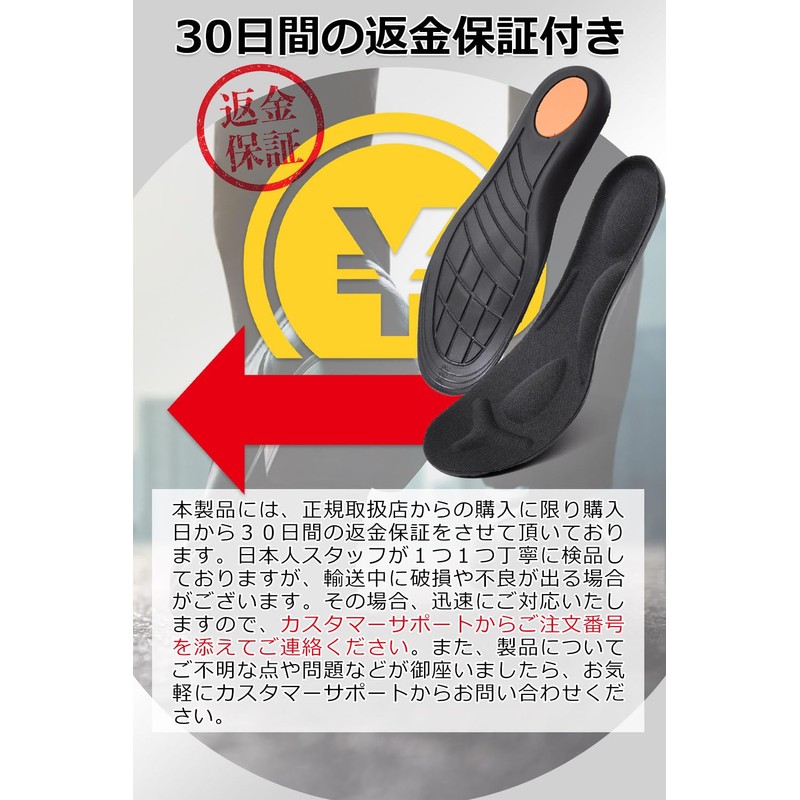 Insole, Insole, Arch Support, "Moderate Cushioning Provides Absorbing Impact" [Emrina]