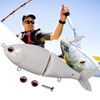 Fishing Lures for Freshwater,Top Water Blank Swimbait - Portable Wobblers