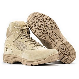 RYNO GEAR Tactical Combat Military Boots with CoolMax Lining, Contrast Stitching and Slip Resistant Sole (6" Beige, us_footwear_size_system, adult, men, numeric, medium, numeric_11_point_5)
