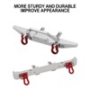 AIXXCUVQ 2pcs 1/12 Aluminum Alloy Front and Rear Bumper for