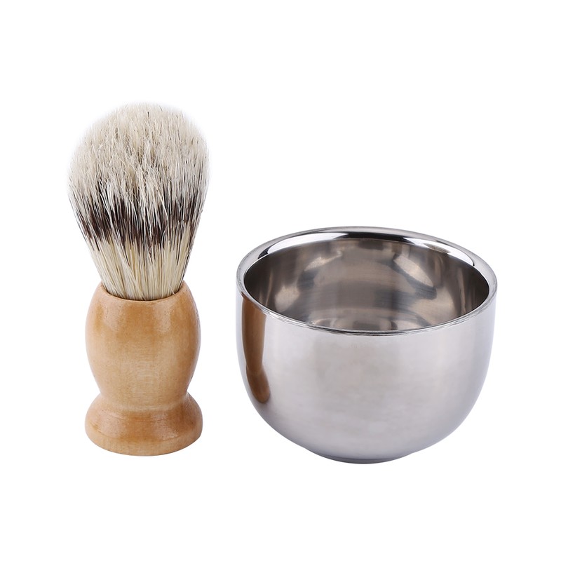 Men New Black Shaving Tool Stand Holder Nylon Hair Brush
