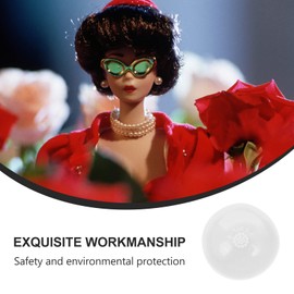 EXCEART 2Pcs Doll Silicone Wig Cap 1/4 BJD SD Doll Cover Anti- Slip Silicone Hair Wigs Cover for Doll Making