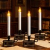 Xingzd 4PK Battery Operated LED Window Candles, Dusk to Dawn