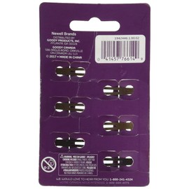 Goody Snap Hair Clips, Brunette, 6-count(1942446), Pack of 1