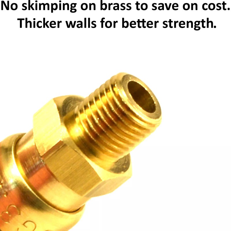 Foster Solid Brass Quick Coupler Air Hose Connector Fittings 1/4