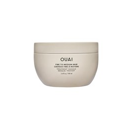 OUAI Mascarilla de tratamiento capilar de fina a mediana - Mascarilla para reparación, hidratación y brillo capilar, con manteca de karité, queratina y pantenol, sin parabenos, ftalatos ni sulfatos (3.4 onzas)