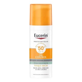 Protector Solar Eucerin Oil Control Anti-Brillo, Piel mixta a grasa toque seco, Bloqueador Solar