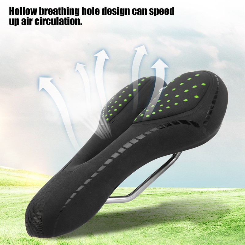 Mountain Bike Saddle Comfortable PU Leather Breathable Mountain Bike Saddle