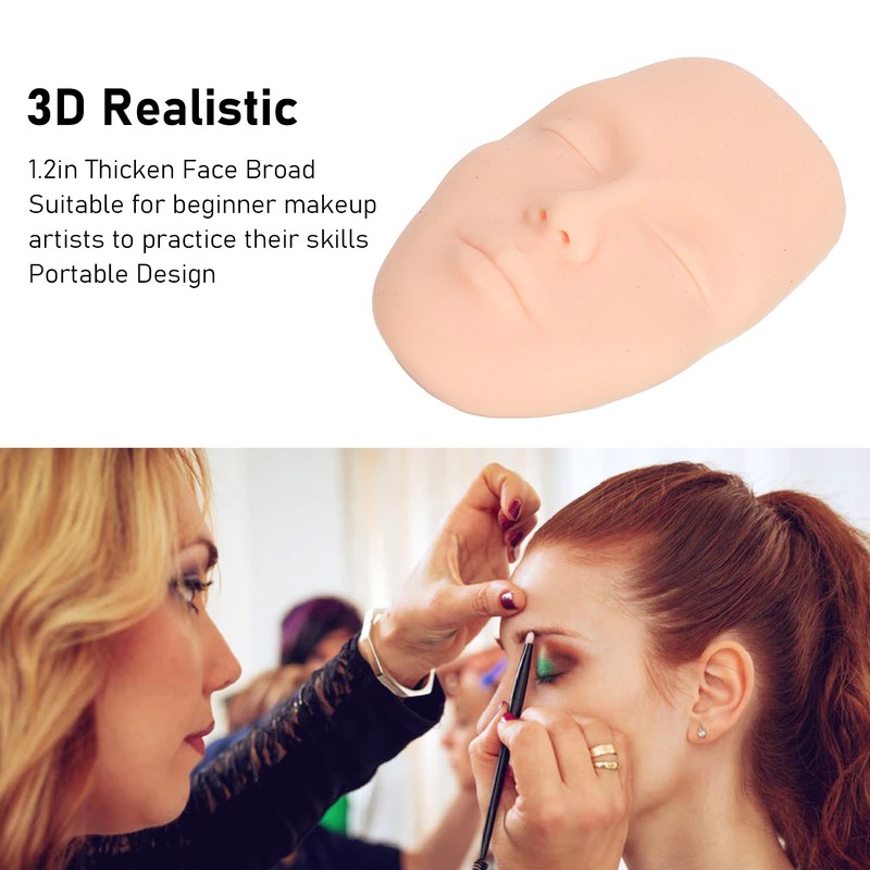 Makeup Practice Face Kit 3D Realistic Full Face Practice Broad