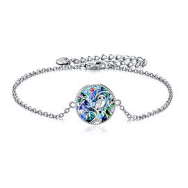 ONEFINITY Owl Bracelet Sterling SilverTree of Life Owl Bracelet Jewelry Gift for Women