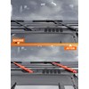Savadicar 3-Piece Orange Windshield & Rear Wiper Trim Set for