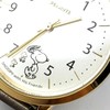 Fieldwork PNT027-3 Snoopy Bellows Strap Analog Metal Band Gold Women's