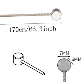 Mountain Bike Brake Cable Inner Cable,4 Pcs Universal Bike Brake Inner Cable Bicycle Brake Cable Replacement Accessories Road Bike Shifter Cables for Mountain Road Bike Replacement Bike Brake Cable