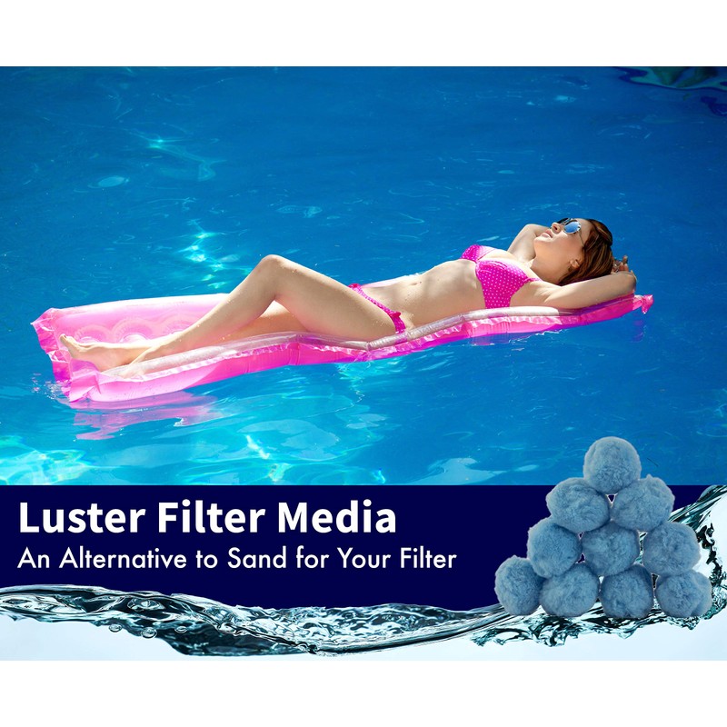 Rx Clear Blue Luster Filter Media for Swimming Pool Sand