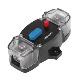 X AUTOHAUX DC 12-24V 300Amp Car Truck Circuit Breaker Audio Inline Fuse Holder