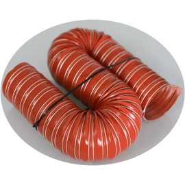 KRD PERFORMANCE Heat Resistant Automotive Silicone Flexible Brake Cooling Air Ducting Induction Intake Pipe Hose, Inner Diameter 51mm (2"), Length 3 Meter (10 Feet), Black