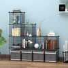 C&AHOME Wire Cube Storage, 12-Cube Organizer Metal, C Grids Storage