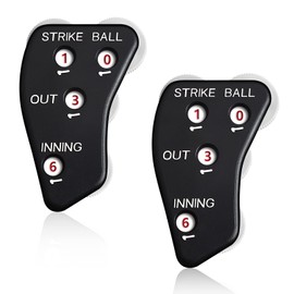 4 Wheel Umpire Indicator Umpire Clicker Umpire Gear Baseball Clicker Outs Innings Balls and Strike Clicker for Softball (2 Pieces)