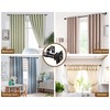 KAMANINA Black Curtain Rods for Windows 72 to 144 Inch,