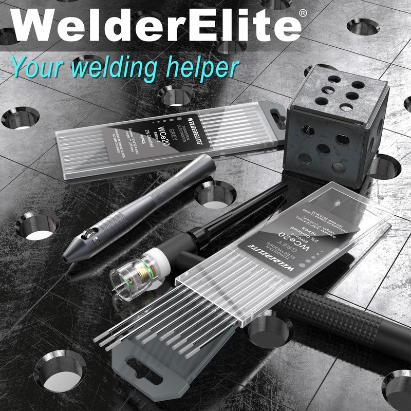 WelderElite TIG Welding Tungsten Electrode 10 Pack 3/32" × 7"