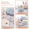 IWOWHERO Soft Cotton Face Towels for Kids 5 Pack Absorbent