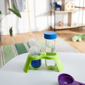 KOSMOS 602321 First Learning: Mini Lab with Test Tubes, Pipette, Measuring Spoon, for Children from 4 Years, Researcher Set, Educational Toy for Indoor and Outdoor Experiment Set for Nursery Children