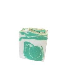 GREEN MACHINE, an artisan bar of lard soap created by Spaulding Estates Soapery. This luxury bar of soap is sold as a 2 pack with each bar weighing 4 ounces.