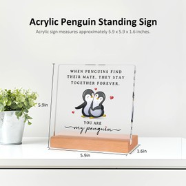 Anniversary Wedding Gifts for Him & Her, Acrylic Plaque Valentines Gifts Birthday Gifts for Wife, Husband, Boyfriend, Girlfriend（Acrylic，M）