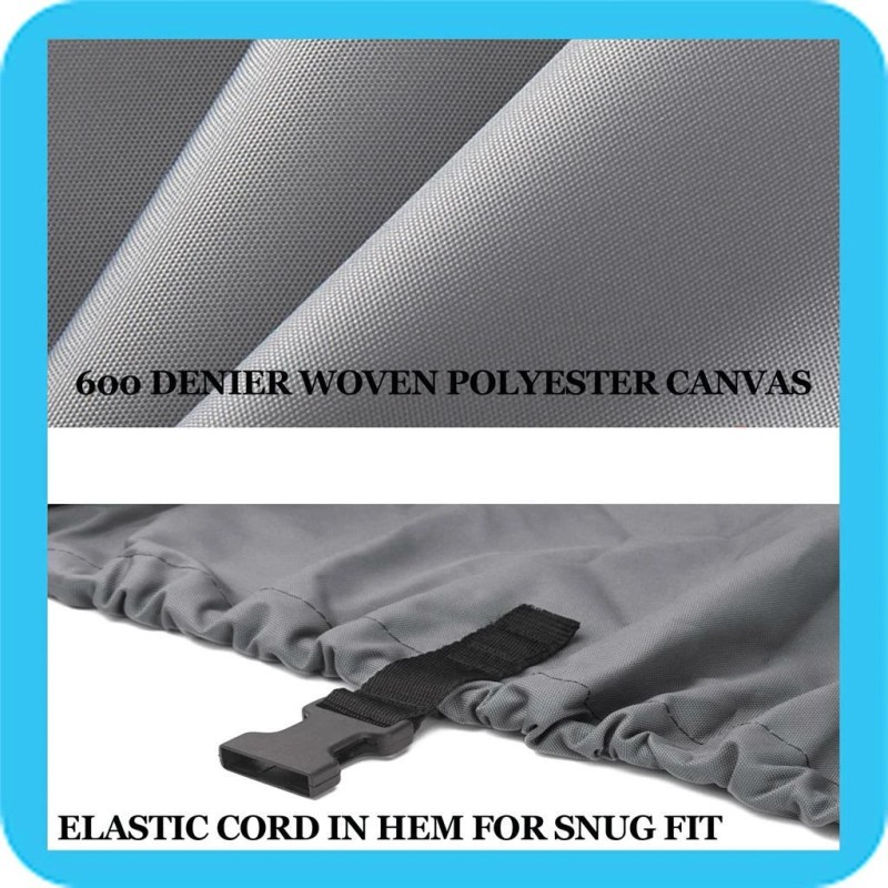 SBU GRAY BOAT COVER FOR BAYLINER CAPRI 1704 FISH &