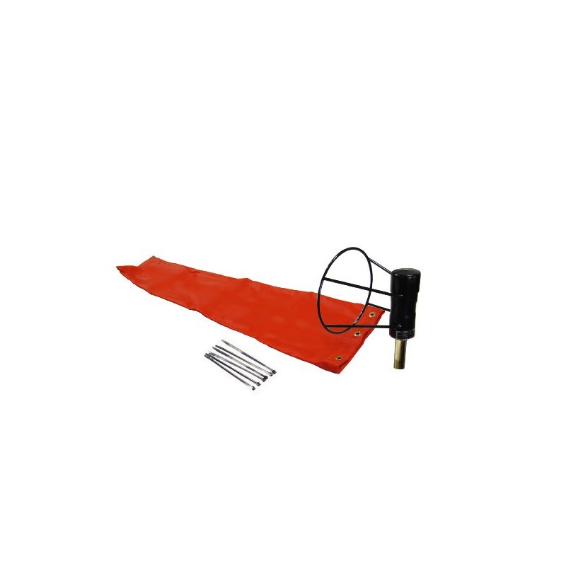 Airport Windsock Corporation 8" X 36" Orange Windsock and 8"