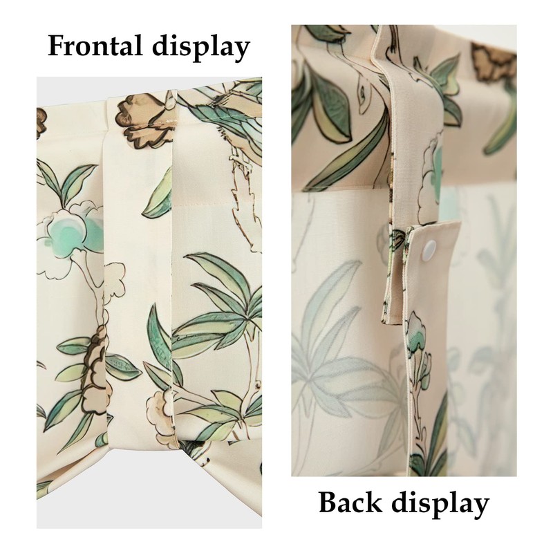 Leeva Tie-up Window Valance Curtain for Study Room, Linen Energy