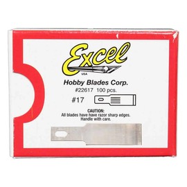 Excel Blades 22617 - #17 Small Chisel Replacement Blade, 3/8", Pack of 100