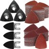 156Pcs Sanding Pads Kit Oscillating Tool Abrasive Papers Triangle Finger