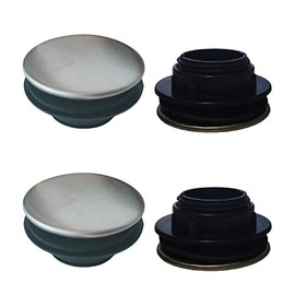 4 Pack Kitchen Faucet Hole Cover,Sink Hole Plug Sink Tap Hole Cover, Brushed Stainless Steel for 1.2 to 1.6 Inch in Diameter