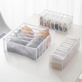 Mesh material partition organizer 1P (White) 11 spaces 10ea