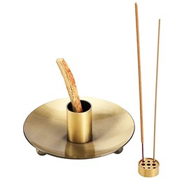Palo Santo Holder for Sticks, Incense Burner for Palo Santo Incense, Come with Incense Holder 9 Holes, Wood Bowl and Incense Stand Ash Catcher