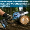 Jovant 6 Inch Mini Chainsaw Cordless, Lightweight Handheld Tree Trimmer