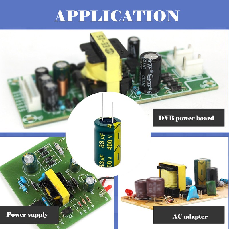 20PCS 250V 10UF Electrolytic Capacitor, High Frequency Aluminum Electrolytic Capacitors