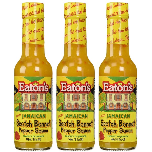 Eaton's Jamaican Scotch Bonnet Pepper Sauce 5 Ounce (Pack of