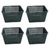 Bespoke 4 Large 19cm square plastic aquatic pots baskets for