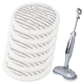 Replacement Steam Mop Pads for Shark S6002UK S7201UK,Reusable Steam & Scrub All-in-One Cleaning Pads,Microfiber Replacement Pads for All Sealed Hard Floors,Washable Rotating Power Pads (6PCS)